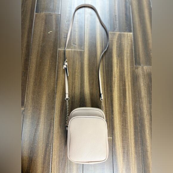 Adjustable Strap Chain Zipper Beige Crossbody Bag Purse Handbag - Picture 2 of 15